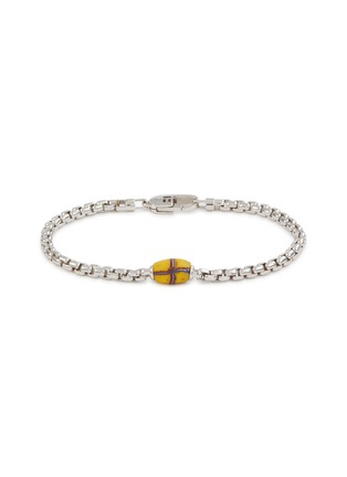 首图 - 点击放大 - TATEOSSIAN - French Cross Bead Rhodium Plated Sterling Silver Chain Bracelet