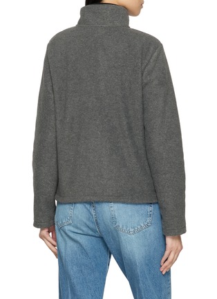 背面 - 点击放大 - SPORTY & RICH - Serif Logo Zipped Polar Fleece Jacket