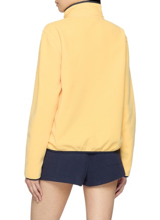 背面 - 点击放大 - SPORTY & RICH - Serif Logo Buttoned Polar Sweatshirt