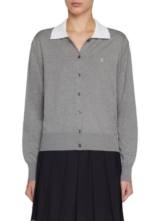 首图 - 点击放大 - CLOVE - Point Collar Knit Cardigan