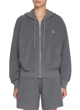 首图 - 点击放大 - CLOVE - Zip Up Knit Hoodie