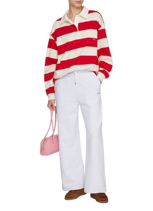模特儿示范图 - 点击放大 - CLOVE - Striped Rugby Shirt
