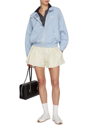 模特儿示范图 - 点击放大 - CLOVE - Light Wash Denim Blouson Jacket