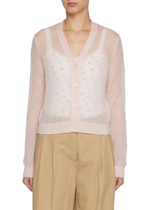 首图 - 点击放大 - CLOVE - Sheer Knit Cardigan