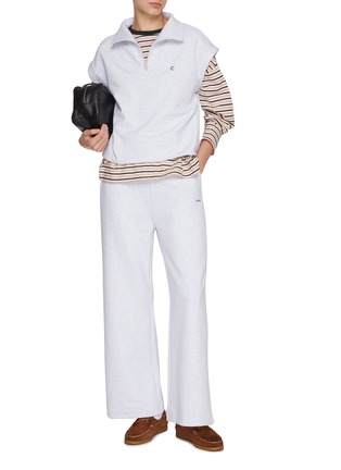 模特儿示范图 - 点击放大 - CLOVE - Striped Long Sleeve T-shirt