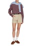 模特儿示范图 - 点击放大 - CLOVE - Striped Long Sleeve T-shirt