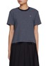 首图 - 点击放大 - CLOVE - Logo Embroidered Striped T-Shirt