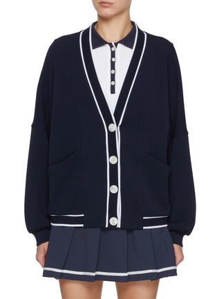 首图 - 点击放大 - VARLEY - Decker Striped Trim Cardigan