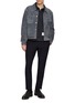 模特儿示范图 - 点击放大 - THOM BROWNE - Pinstripe Round Collar Shirt