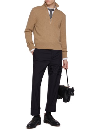 模特儿示范图 - 点击放大 - THOM BROWNE - Geese Intarsia Wool Sweater