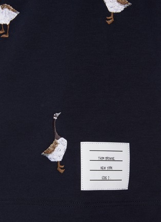  - THOM BROWNE - 刺绣纯棉圆领 T 恤