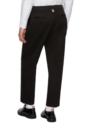 背面 - 点击放大 - THOM BROWNE - 直筒纯棉长裤