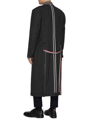 背面 - 点击放大 - THOM BROWNE - Deconstructed Raw Seam Wool Coat