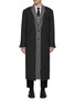 首图 - 点击放大 - THOM BROWNE - Deconstructed Raw Seam Wool Coat