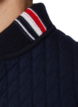  - THOM BROWNE - 绗缝混羊毛纽扣背心