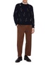 模特儿示范图 - 点击放大 - THOM BROWNE - Straight Leg Cotton Chinos