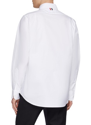 背面 - 点击放大 - THOM BROWNE - Blanket Stitch Cotton Oxford Shirt