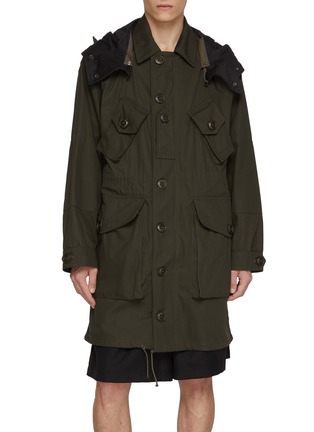 首图 - 点击放大 - MAISON MARGIELA - Hooded Cotton Blend Twill Sports Parka Coat