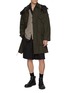 模特儿示范图 - 点击放大 - MAISON MARGIELA - Hooded Cotton Blend Twill Sports Parka Coat