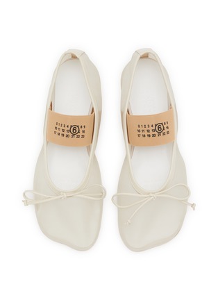 细节 - 点击放大 - MM6 MAISON MARGIELA - Elastic Logo Band Mesh Flats