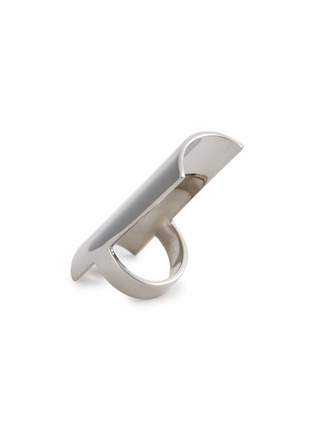 细节 - 点击放大 - MM6 MAISON MARGIELA - Engraved Numeric Metal Ring