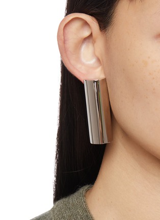 正面 -点击放大 - MM6 MAISON MARGIELA - Numeric Brass Drop Earrings