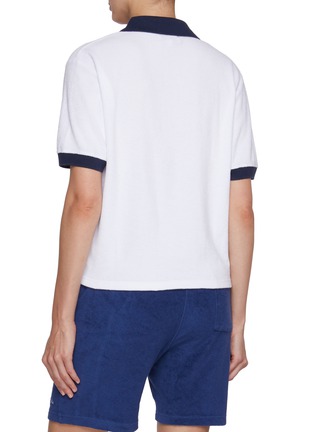 背面 - 点击放大 - SPORTY & RICH - X Hotel du Cap-Eden-Roc Cursive Cotton Terry Polo Shirt