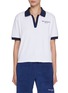 首图 - 点击放大 - SPORTY & RICH - X Hotel du Cap-Eden-Roc Cursive Cotton Terry Polo Shirt