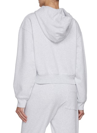 背面 - 点击放大 - SPORTY & RICH - The Carlyle Script Cropped Zip Up Hoodie