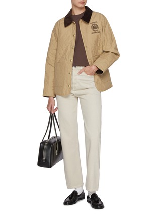 模特儿示范图 - 点击放大 - SPORTY & RICH - Crest Seal 100th Quilted Jacket