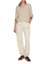 模特儿示范图 - 点击放大 - SPORTY & RICH - X Le Bristol Paris Faubourg Cotton Sweatpants