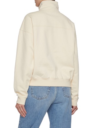 背面 - 点击放大 - SPORTY & RICH - Crest Seal Faubourg Quarter Zip Sweatshirt
