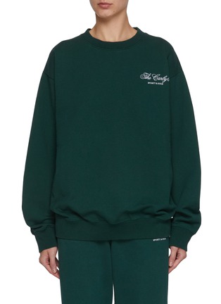 首图 - 点击放大 - SPORTY & RICH - The Carlyle Script Embroidered Sweatshirt