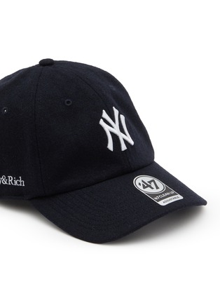 细节 - 点击放大 - SPORTY & RICH - NY Yankees Wool Blend Baseball Cap