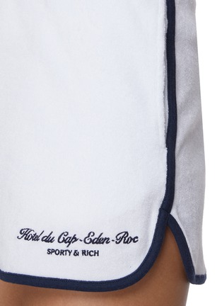  - SPORTY & RICH - x Hotel Du Cap Cursive Terry Shorts