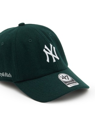 细节 - 点击放大 - SPORTY & RICH - NY Yankees Wool Blend Baseball Cap