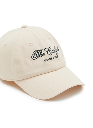 细节 - 点击放大 - SPORTY & RICH - X The Carlyle Embroidered Cotton Twill Hat