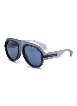 首图 - 点击放大 - MONCLER EYEWEAR - Sport Injected Frame Pilot Sunglasses