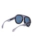 模特儿示范图 - 点击放大 - MONCLER EYEWEAR - Sport Injected Frame Pilot Sunglasses