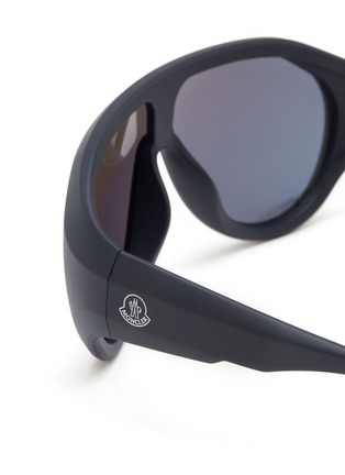 细节 - 点击放大 - MONCLER EYEWEAR - Sport Injected Frame Oval Sunglasses