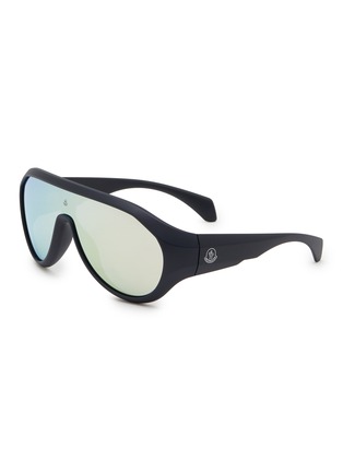 首图 - 点击放大 - MONCLER EYEWEAR - Sport Injected Frame Oval Sunglasses