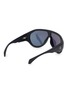 模特儿示范图 - 点击放大 - MONCLER EYEWEAR - Sport Injected Frame Oval Sunglasses