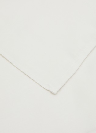 细节 –点击放大 - FRETTE - Cotone King Size Bottom Sheet — Milk