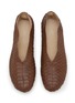 模特儿示范图 - 点击放大 - THE ROW - Stella Python Ballerina Slippers