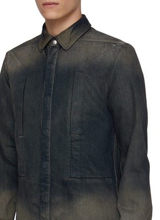  - RICK OWENS - Fogpocket Degrade Denim Outer Shirt