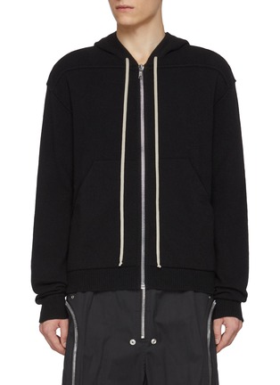 首图 - 点击放大 - RICK OWENS - 加长抽绳拉链夹克