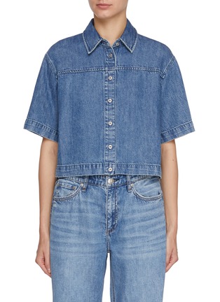首图 - 点击放大 - RAG & BONE - Stevie Featherweight Medium Wash Denim Shirt