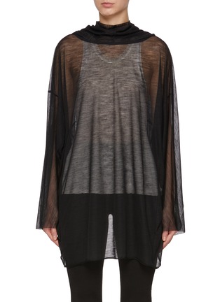 首图 - 点击放大 - RICK OWENS - 透视长款连帽衫