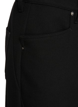  - RICK OWENS - 须边羊毛中长半身裙