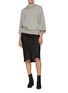 模特儿示范图 - 点击放大 - RICK OWENS - 拼接中长半身裙
